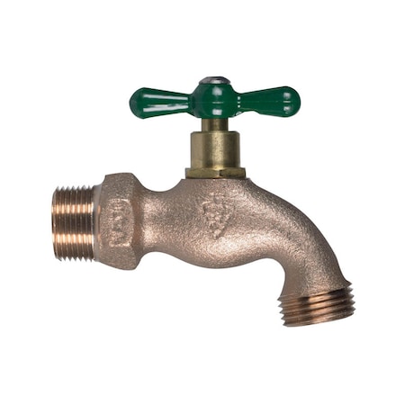 Arrowhead Brass Arrowhead 3/4 in. MIP X 3/4 in. MHT Brass Hose Bibb 302LF